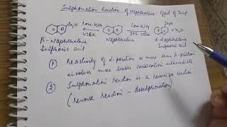 Sulphonation reaction of Naphthalene [upl. by Darwin985]