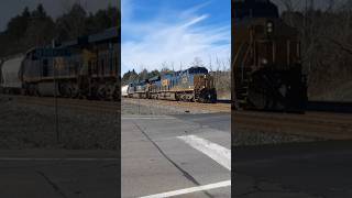 CSX M384 at Kirkville NY crossing [upl. by Albers]