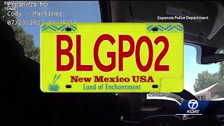 License plate cover leads to traffic stop mishap [upl. by Ecirtap]