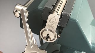 502 Yale Euro Cylinder With Serrated Pins Picked and Gutted [upl. by Anelaj]