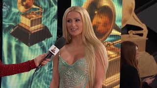 PARIS HILTON Red Carpet Interview  2024 GRAMMYs [upl. by Niajneb]