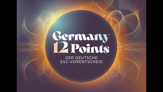 Germany 12 Points  der deutsche ESCVorentscheid  German National Final 2022 [upl. by Annahsor]