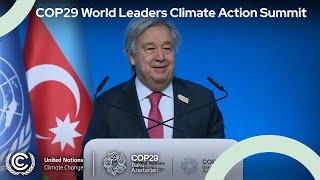 🔴 COP29 World Leaders Climate Action Summit  UN Climate Change [upl. by Jacquet29]