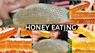 ASMR RAW haney raw HONEYCOMB EATING SOUNDS mukbang [upl. by Arvo172]