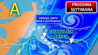 METEO  FORTISSIMA ONDATA DI FREDDO IN ARRIVO [upl. by Ennaehr]