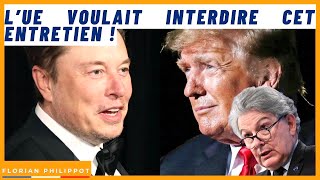 TrumpMusk  l’entretien ultra explosif  l’Europe voulait même l’interdire [upl. by Aehs42]