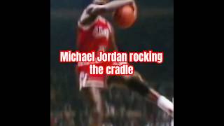 Michael Jordan rocking Cradle 2024 michaeljordan chicagobulls jordan23 [upl. by Hilton420]