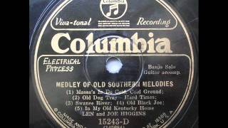 Len And Joe Higgins Medley Of Old Southern Melodies 78rpm [upl. by Baillieu838]