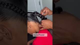 Sleek braided ponytail 🔥 🔥 🔥 🔥impression✨ [upl. by Ettelocin]