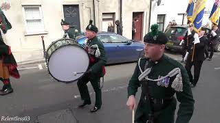 UDR Memorial Unveiling Parade amp Service  Randalstown  210423 4K [upl. by Ycniuq]