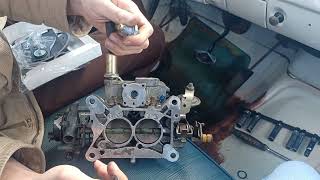 Motorcraft 2 barrel carburetor rebuild 2100 2150 [upl. by Suivatna]