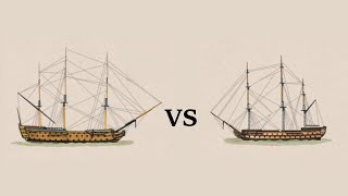 NAVAL ACTION  Victory 1765 VS Implacable [upl. by Tihor]