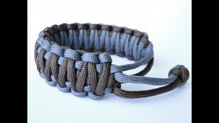 How to Make a Mad Max Style 2 Color King Cobra Paracord Survival BraceletWithout Joining Cord [upl. by Meunier]