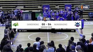 VJBL 14 Boys  VC Grand Final  Dandenong U14 Boys 1 vs Nunawading U14 Boys 1 [upl. by Alliuqet]