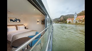 Riding the Danube River in Hungary on the Avalon View cruise ship [upl. by Meeharb]