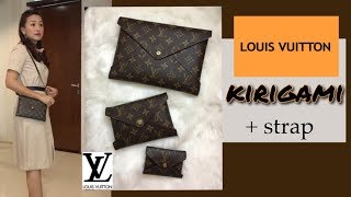 Louis Vuitton Pochette Kirigami  What can fits inside and How to style [upl. by Debra861]