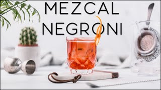 How to make a Negroni with Mezcal  The Mezcal Amaroni cocktail recipe [upl. by Netsuj667]