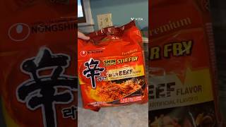 Trying the Shin Ramyun stir fry ramen noodles [upl. by Itaws745]