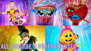 All Episode 5 Performances  The Masked Singer Season 6 [upl. by Alonzo]