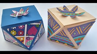 🎁 Faceted Gift Box Tutorial 🎁 [upl. by Eloci]