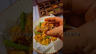 Crispy corn fritters  air fryer corn recipe ytshorts corn snacks airfryer sweetcorn bhutta [upl. by Ynnohj]