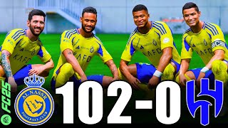 FC 25  RONALDO MESSI MBAPPE NEYMAR HAALND ALL STARS  ALNASSR 1020 ALHILAL  PS5 4K 60FPS [upl. by Jeni]