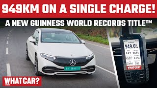 Autocar India sets a new Guinness World Records Title in a MercedesBenz EQS WhatCarIndia [upl. by Acinomahs745]