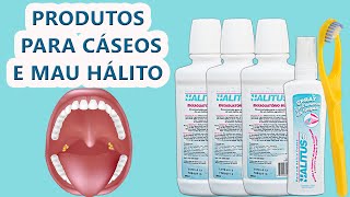 Kit de produtos Halitus para mau halito e caseos amigdalianos [upl. by Janus]