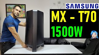 Samsung MX T70  Torre de Sonido con 1500W de potencia  ¿Es realmente potente [upl. by Aland]