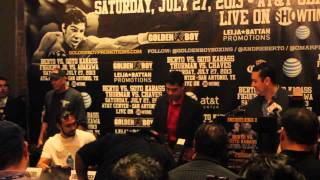 Berto vs Karass presser [upl. by Gerry]