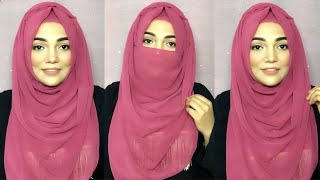 Hijab Tutorial without inner cap with chiffon hijab Summer comfy hijab style Mutahhara♥️ [upl. by Aggarwal]