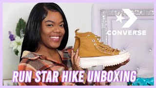 CONVERSE RUN STAR HIKE REVIEW  ON FEET amp SIZING  NUBUCK [upl. by Arrehs297]