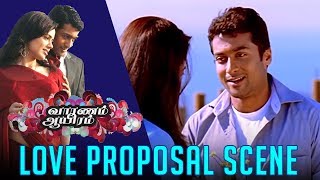 Vaaranam Aayiram  Movie Scene  Love Proposal Scene  Suriya  Sameera Reddy [upl. by Esimaj]