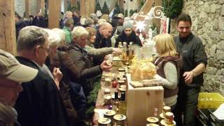 Winterzauber Gartenausstellung Weihnachtsmarkt Schloss Laubach 6112016 [upl. by Nomae]