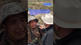 Texas sheriff rescues migrant after smugglers abandon him [upl. by Sucy]