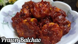 Goan Prawn Balchao  Chef Pintos Prawn Balchao recipe  Prawn pickle [upl. by Neehsas262]