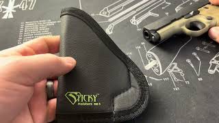 GunGear ReviewSticky Holsters SM5 pocketiwb for Sig p938p365Kimber micro 9 kahr cm9 glock42 [upl. by Anovad]