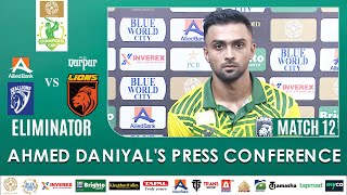 Ahmed Daniyals Press Conference  Stallions vs Lions  Match 12  Bahria Town Champions Cup  M2X1A [upl. by Giraldo28]