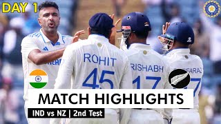 India vs New Zealand 2nd Test Day 1 Highlights  IND vs NZ 2nd Test Match Highlights  IND vs NZ [upl. by Tseng984]