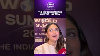 Kareena Kapoor Khan At NDTV World Summit The Kapoor Khandaan Quiz With Kareena [upl. by Deacon355]