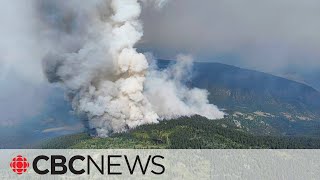 Wildfire evacuation order issued in BC after lightning sparks fires [upl. by Leemaj848]