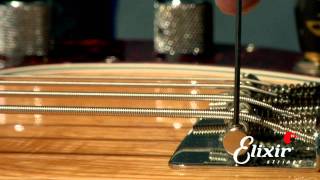 Setting Up Your Bass Guitar Bridge Action Height Adjustment Step 2 of 4  ELIXIR Strings [upl. by Atsyrk]