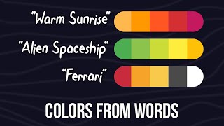 Turn Words into Color Palettes New AI Tool for Designers [upl. by Lodi]