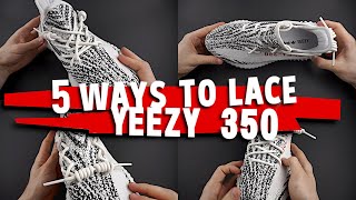 5 WAYS HOW TO LACE YOUR STANDART LACING YEEZY 350 👟🔥 [upl. by Cadman27]