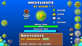 NIGHTLIGHTS by ryli06  Extreme Demon 209 [upl. by Lexis573]