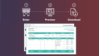 How to Create Pay Stubs 3 Simple Steps [upl. by Rea544]