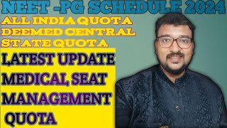 NEET PG Schedule Latest Update  All India Quota Deemed University  Guidance amp Admission Process [upl. by Cogan]