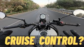 Cruise Control on Himalayan 450  amp Wind blast at High speeds  Trail Ride Part 1 [upl. by Maggi]