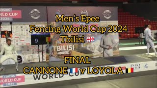 GOLD Romain CANNONE 🇫🇷 v Neisser LOYOLA 🇧🇪  Men’s Epee Fencing World Cup Tbilisi 2024 [upl. by Stilu]