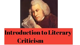 Introduction to Literary Criticism class 1 [upl. by Hairej]